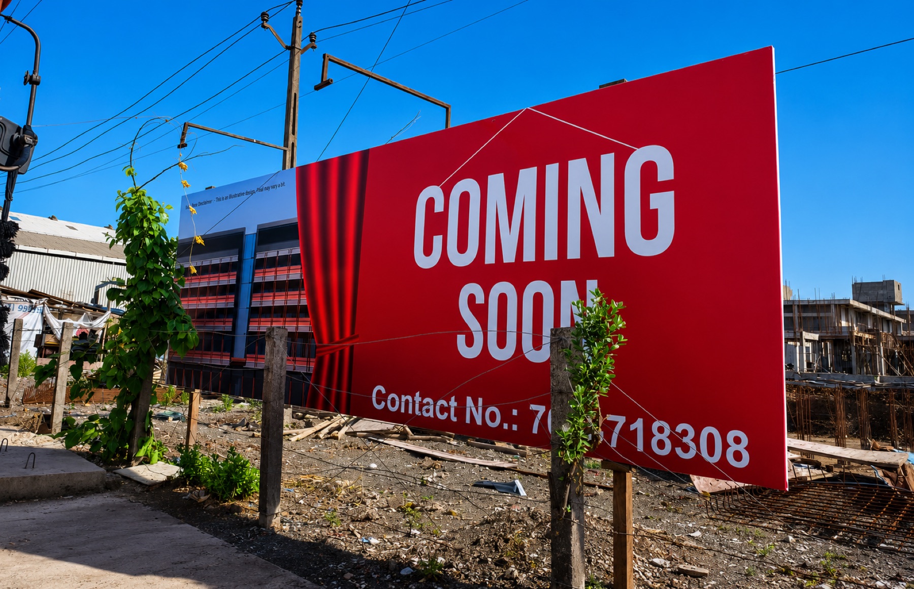 Red coming soon banner by D'sent Designs