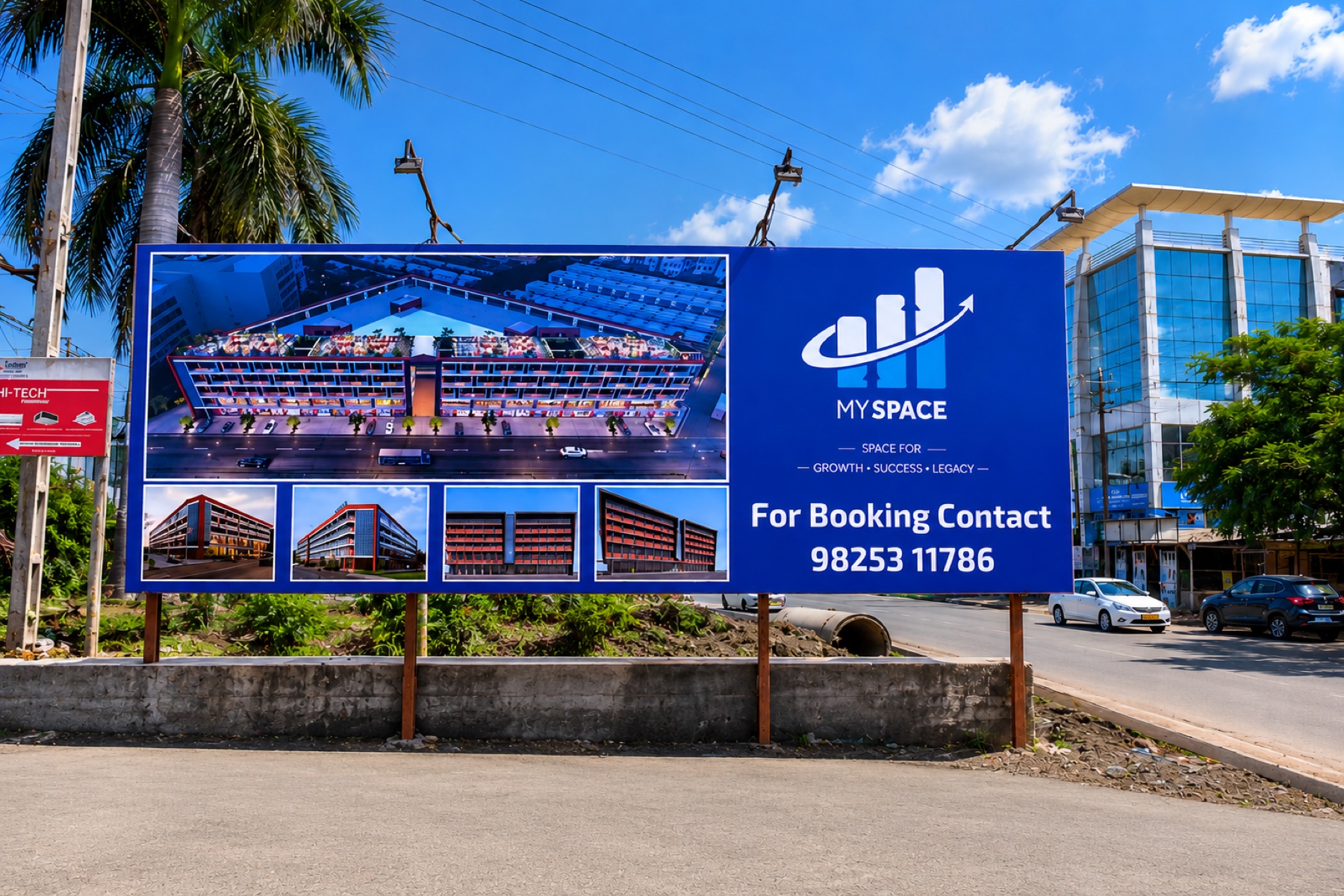 Large format banner and hoarding work by D'sent Designs